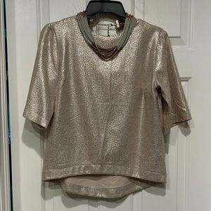 Metallic Gold Women's Top size 6